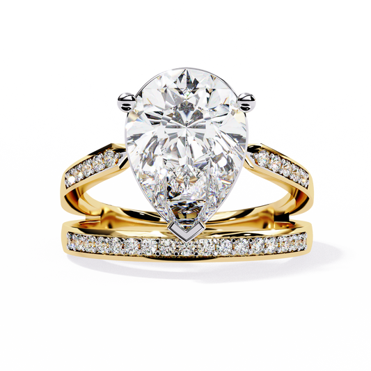 Celestial Droplet Lab Grown Diamond Ring