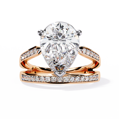 Celestial Droplet Lab Grown Diamond Ring