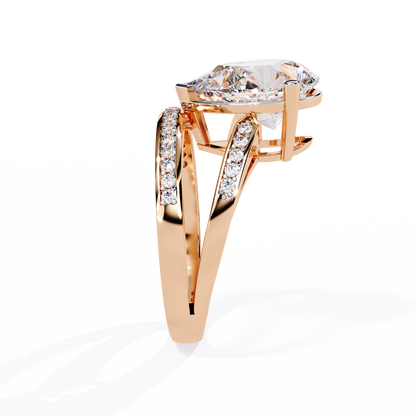 Celestial Droplet Lab Grown Diamond Ring
