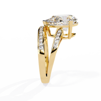 Celestial Droplet Lab Grown Diamond Ring - Ophiratbf