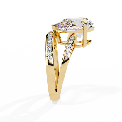 Celestial Droplet Lab Grown Diamond Ring