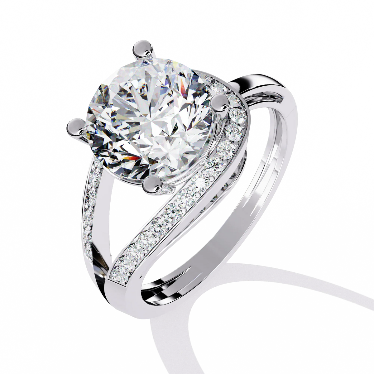 Splendour Twist Lab Grown Diamond Ring - Ophiratbf