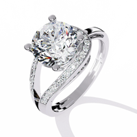 Splendour Twist Lab Grown Diamond Ring - Ophiratbf
