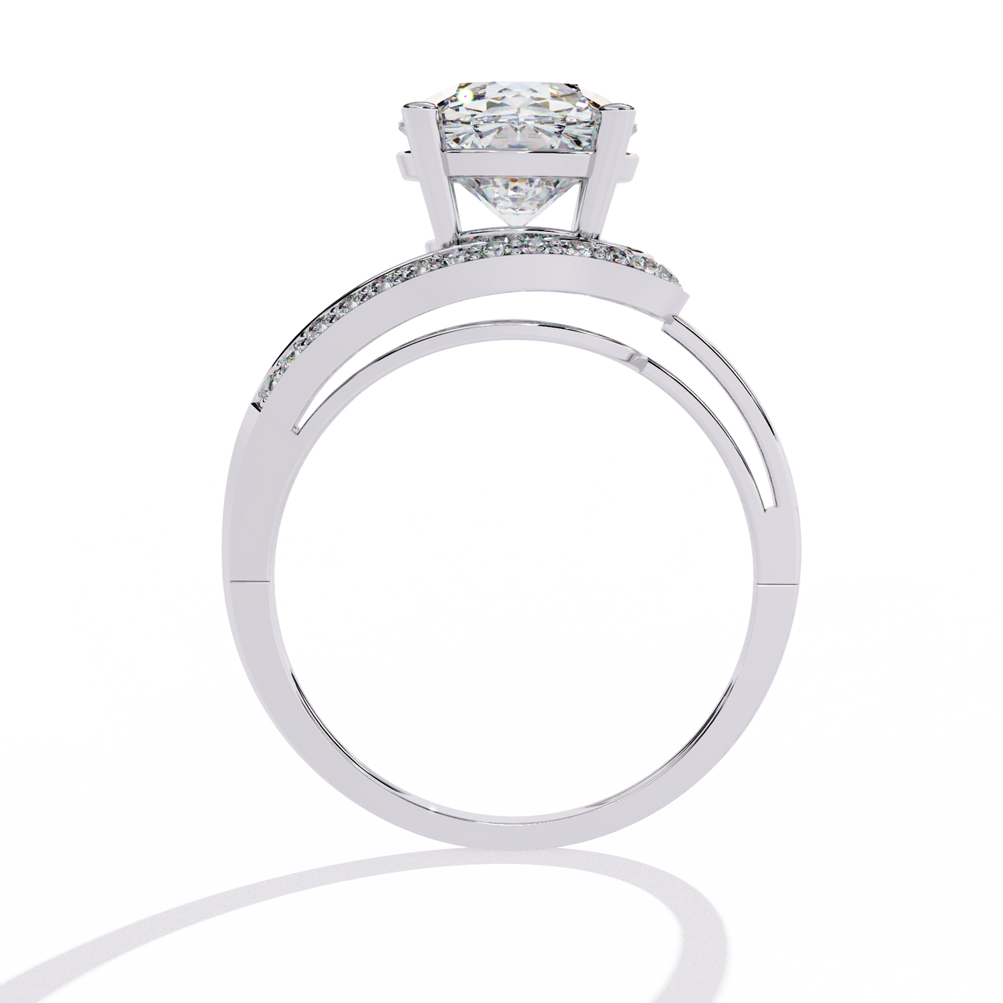 splendour twist lab grown diamond ring
