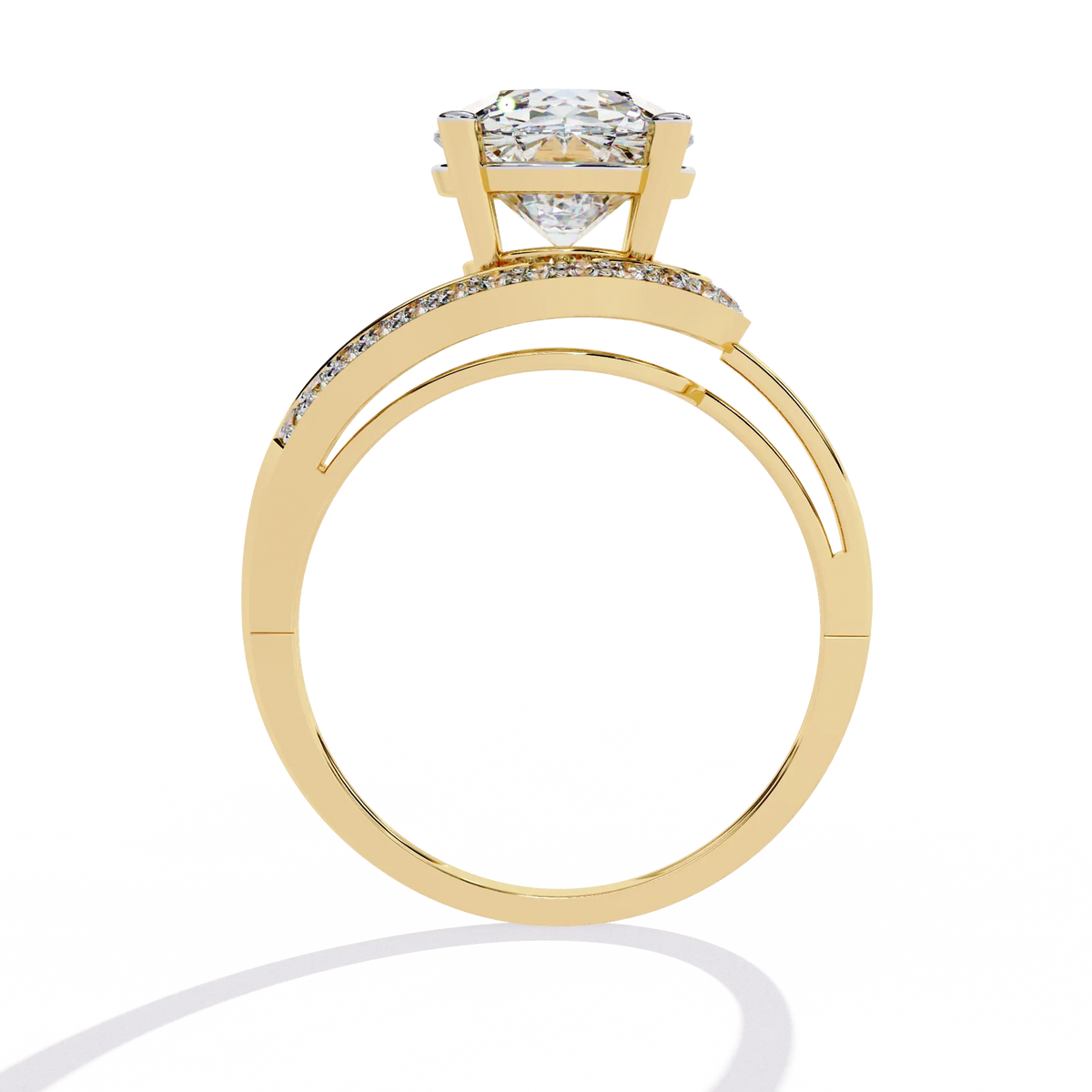 Splendour Twist Lab Grown Diamond Ring - Ophiratbf