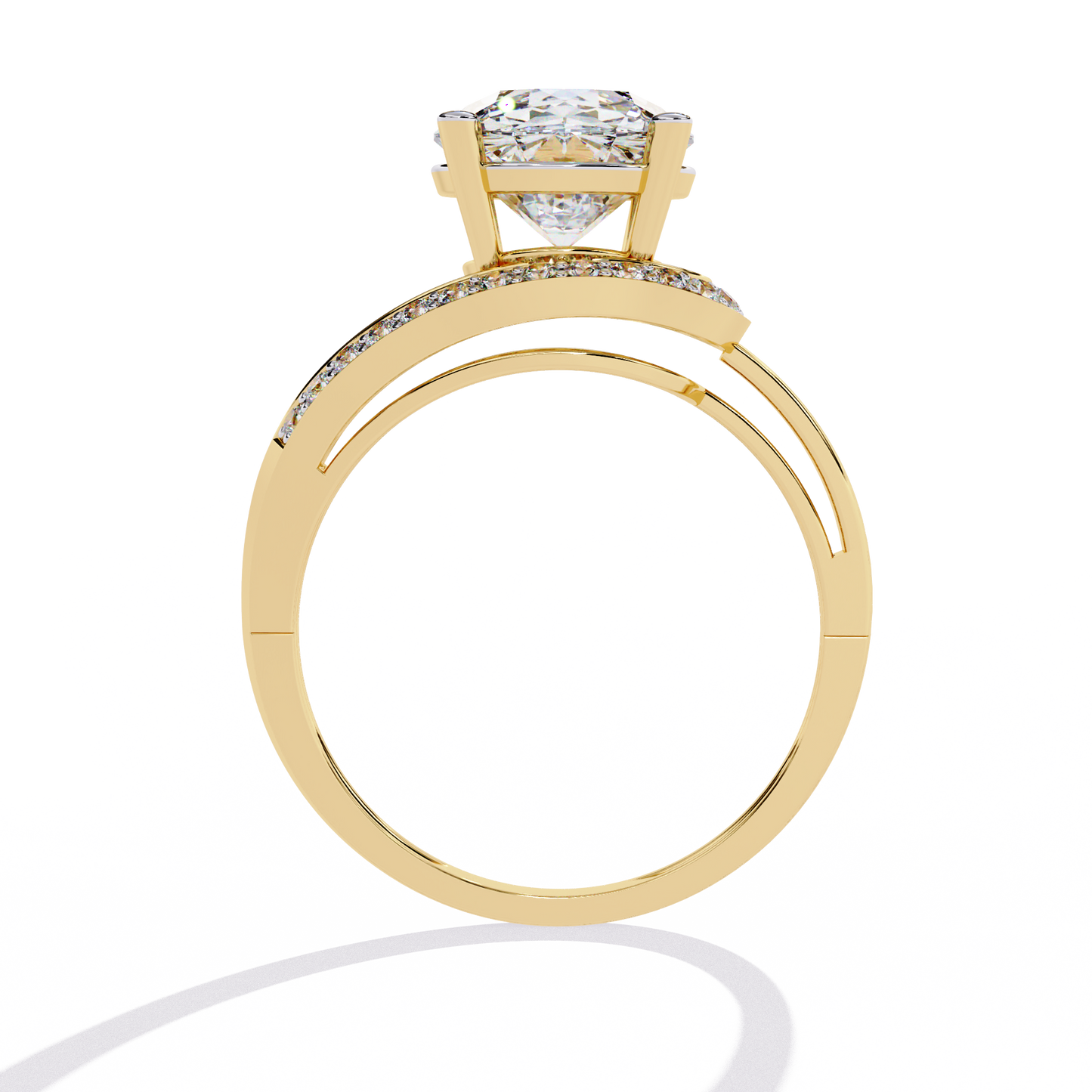 splendour twist lab grown diamond ring