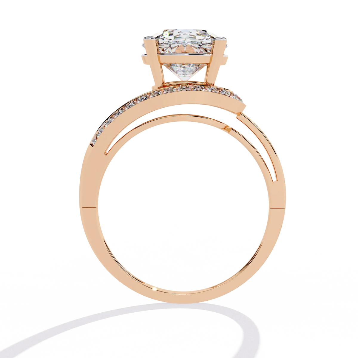 Splendour Twist Lab Grown Diamond Ring - Ophiratbf