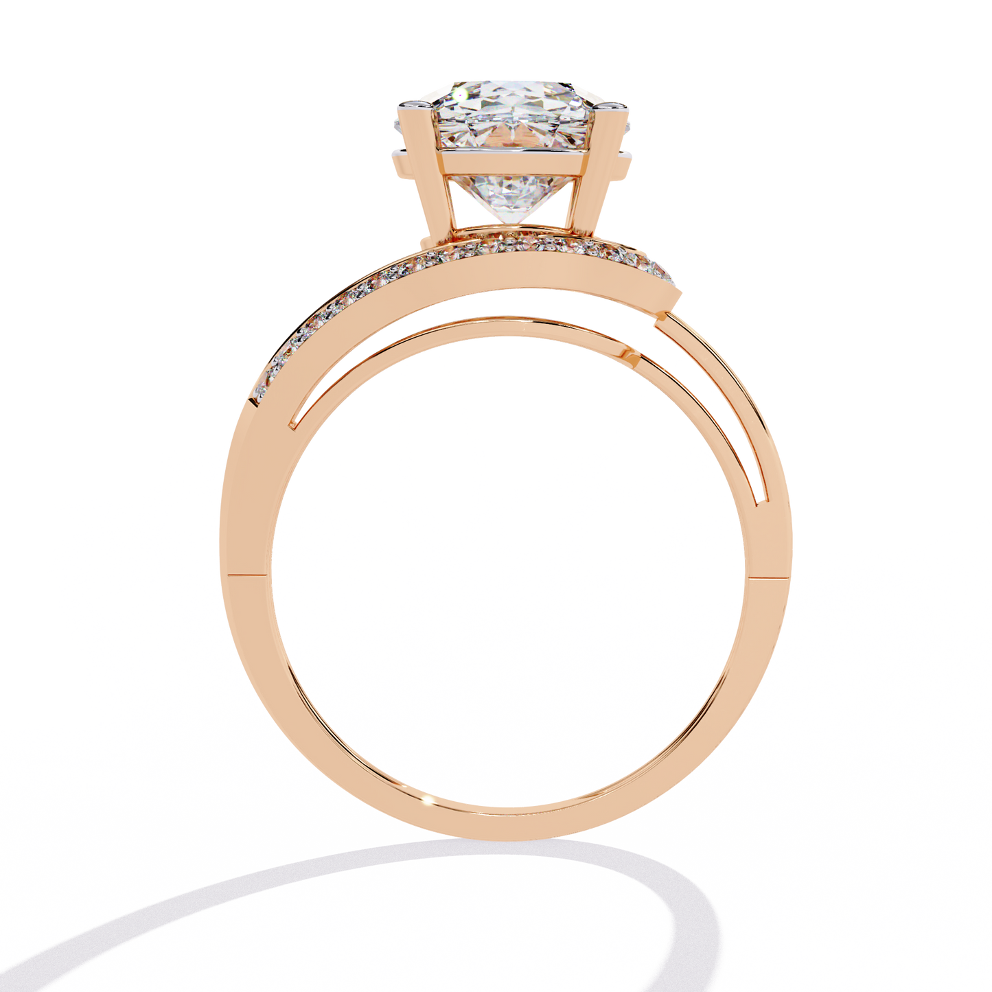 splendour twist lab grown diamond ring