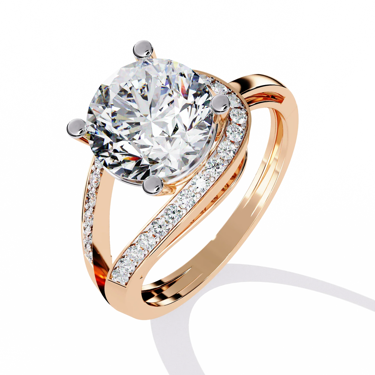 Splendour Twist Lab Grown Diamond Ring - Ophiratbf