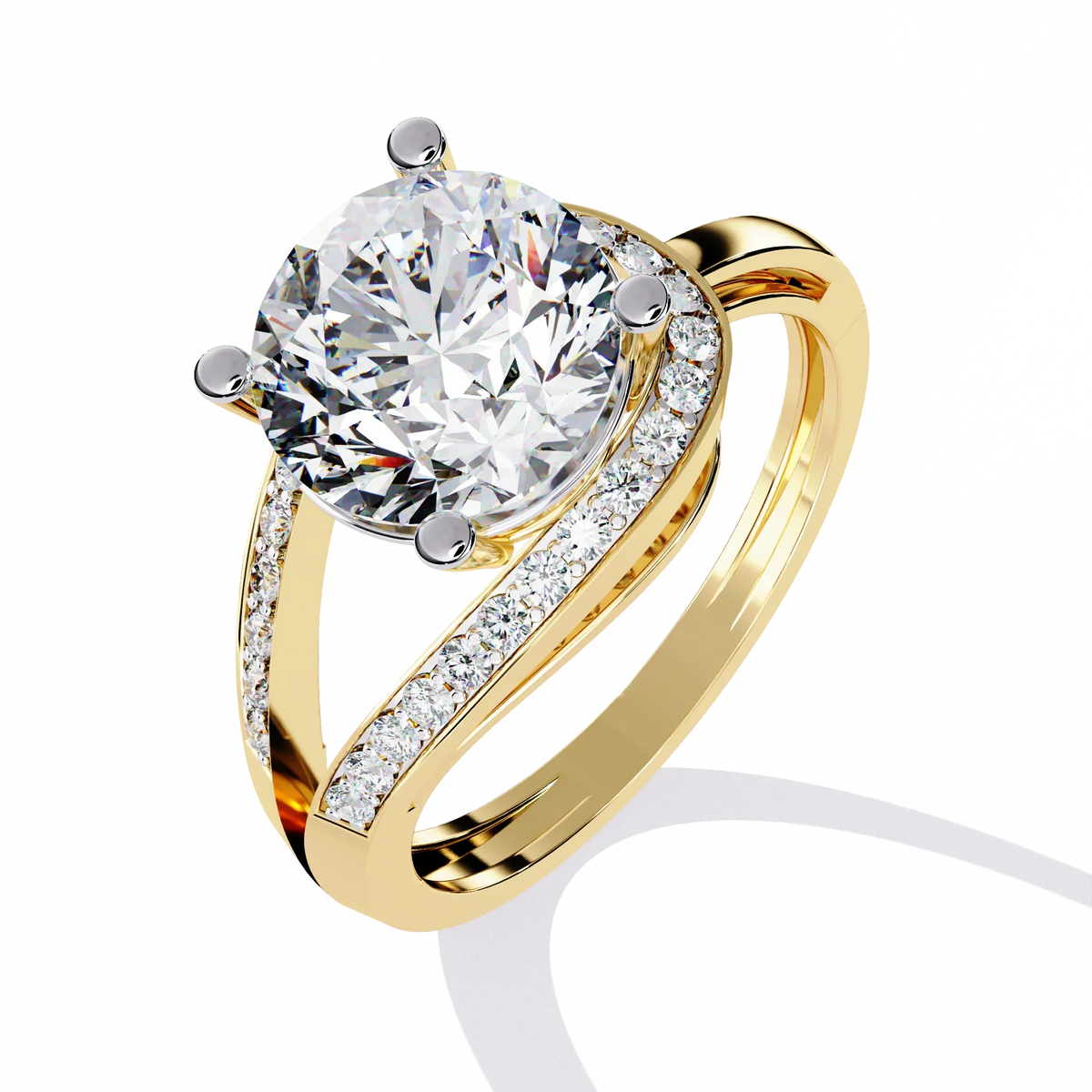 Splendour Twist Lab Grown Diamond Ring - Ophiratbf