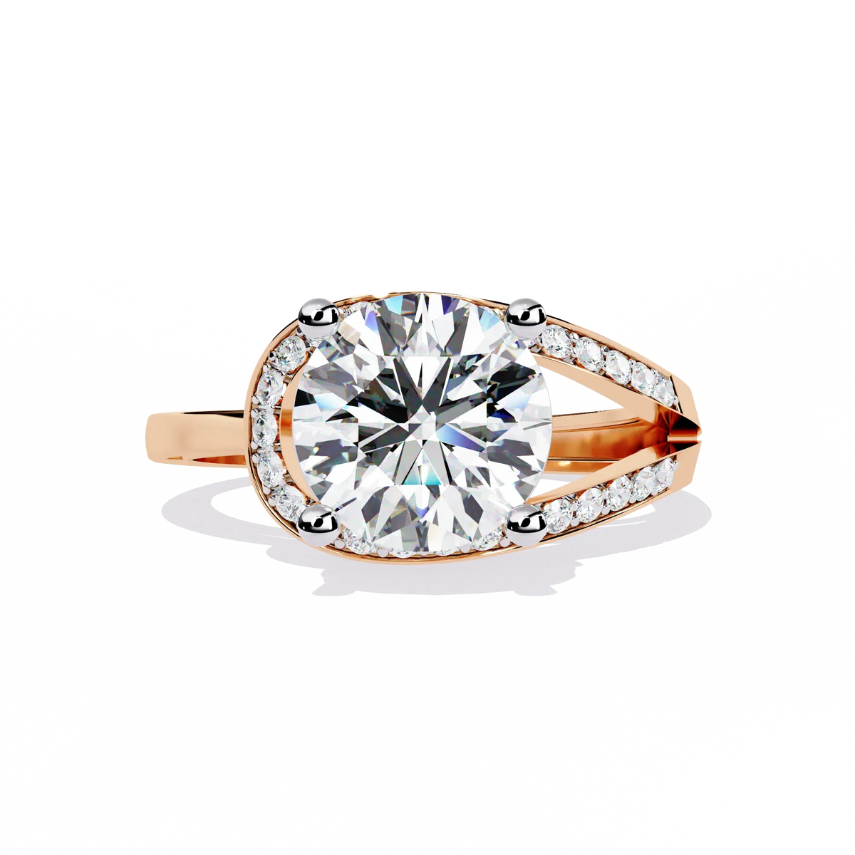 Splendour Twist Lab Grown Diamond Ring - Ophiratbf