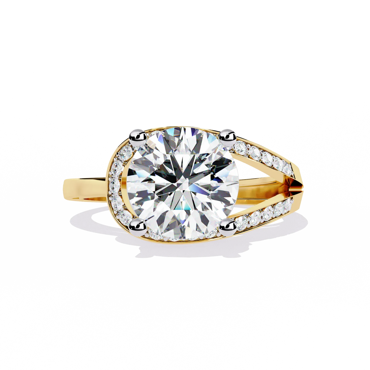 Splendour Twist Lab Grown Diamond Ring - Ophiratbf