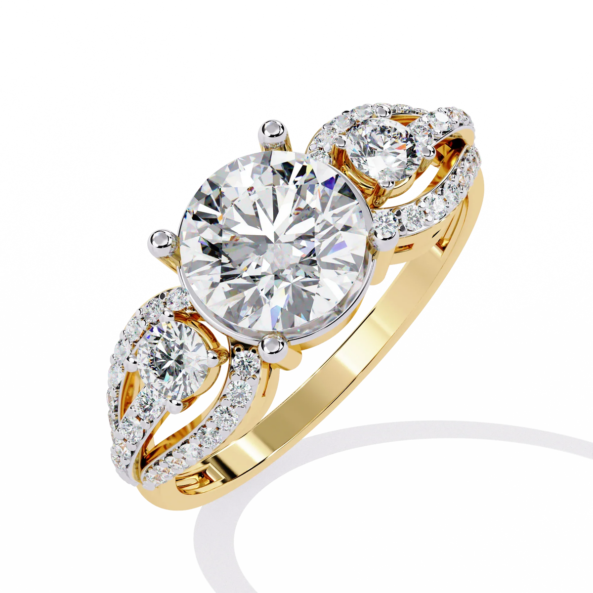 Trinity Radiance Lab Grown Diamond Ring - Ophiratbf