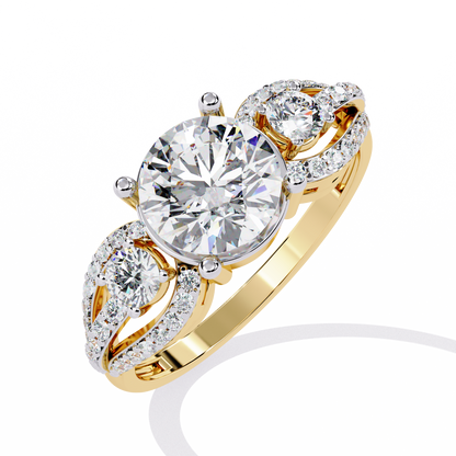 Trinity Radiance Lab Grown Diamond Ring