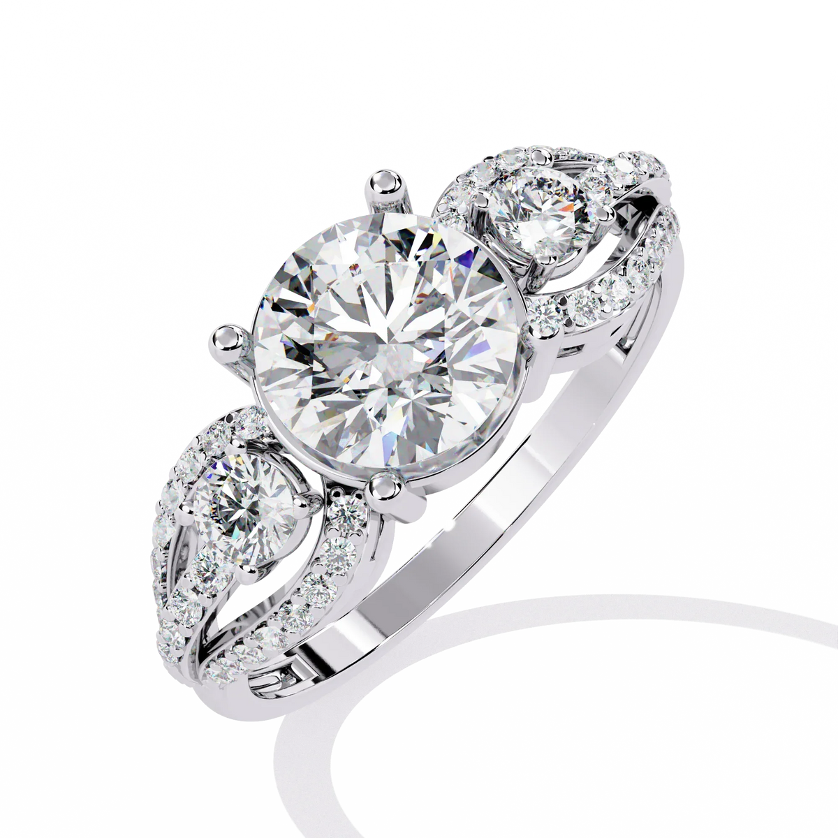 Trinity Radiance Lab Grown Diamond Ring - Ophiratbf