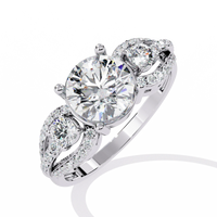 Trinity Radiance Lab Grown Diamond Ring - Ophiratbf