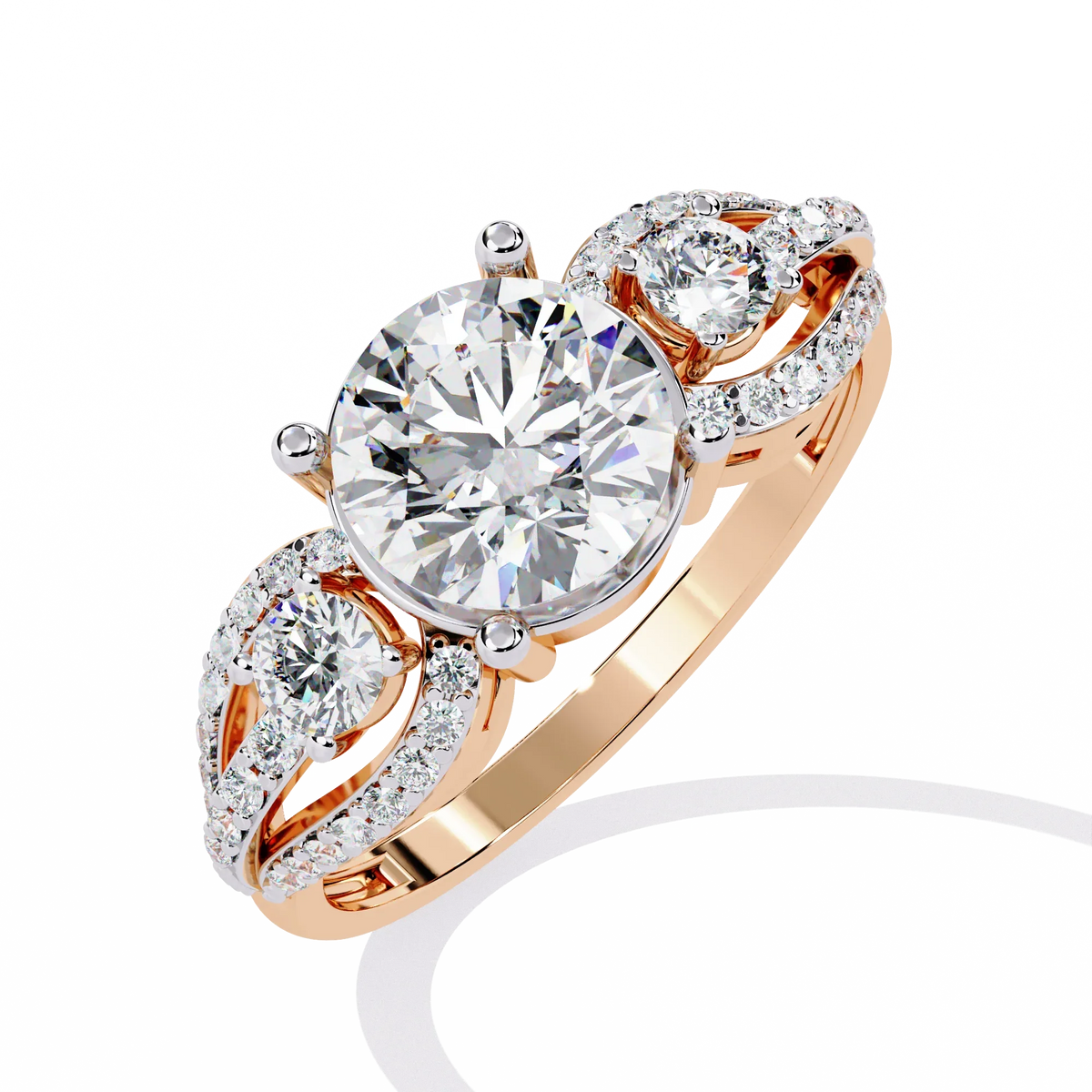 Trinity Radiance Lab Grown Diamond Ring - Ophiratbf