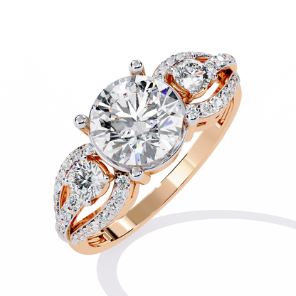 Trinity Radiance Lab Grown Diamond Ring