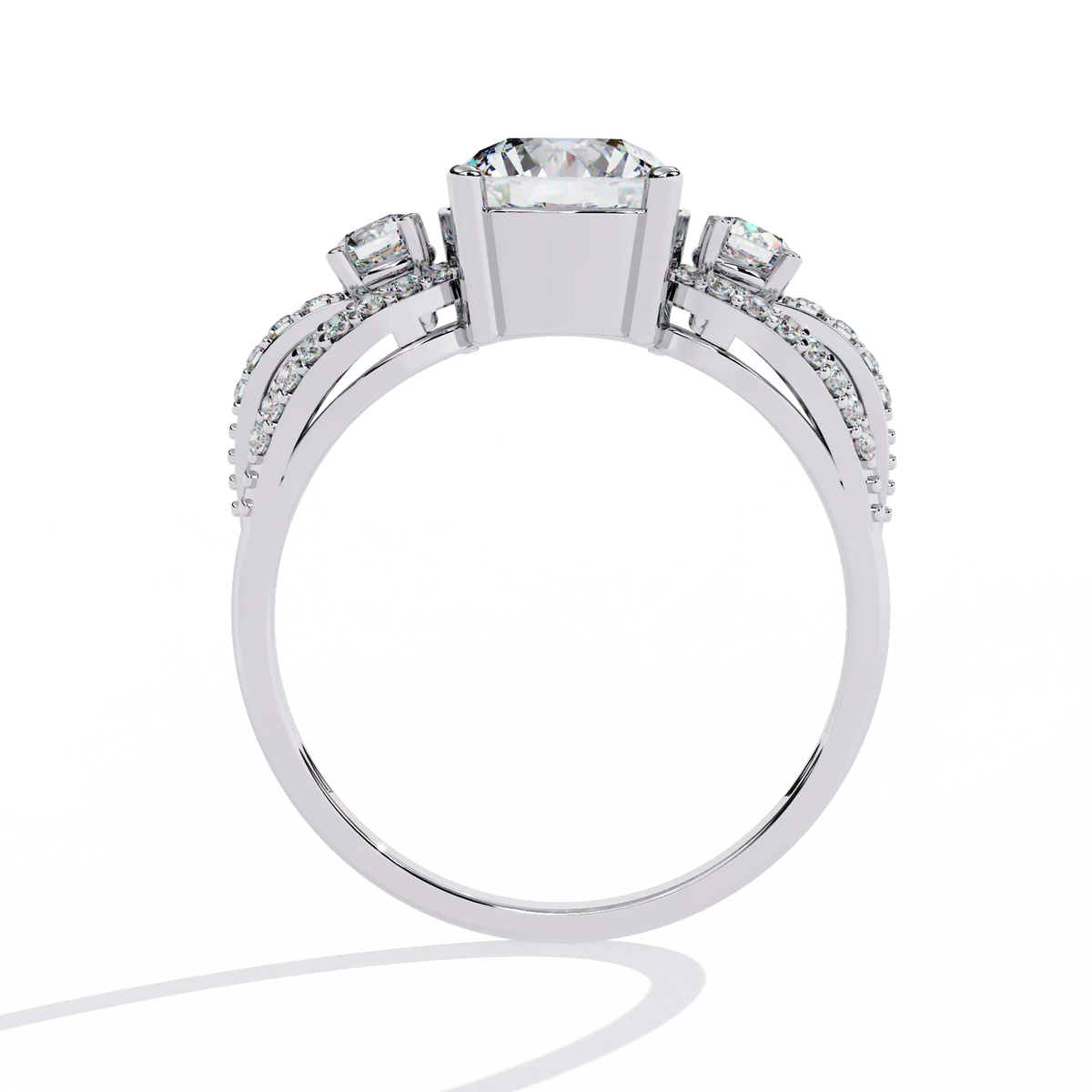 Trinity Radiance Lab Grown Diamond Ring - Ophiratbf