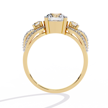 Trinity Radiance Lab Grown Diamond Ring