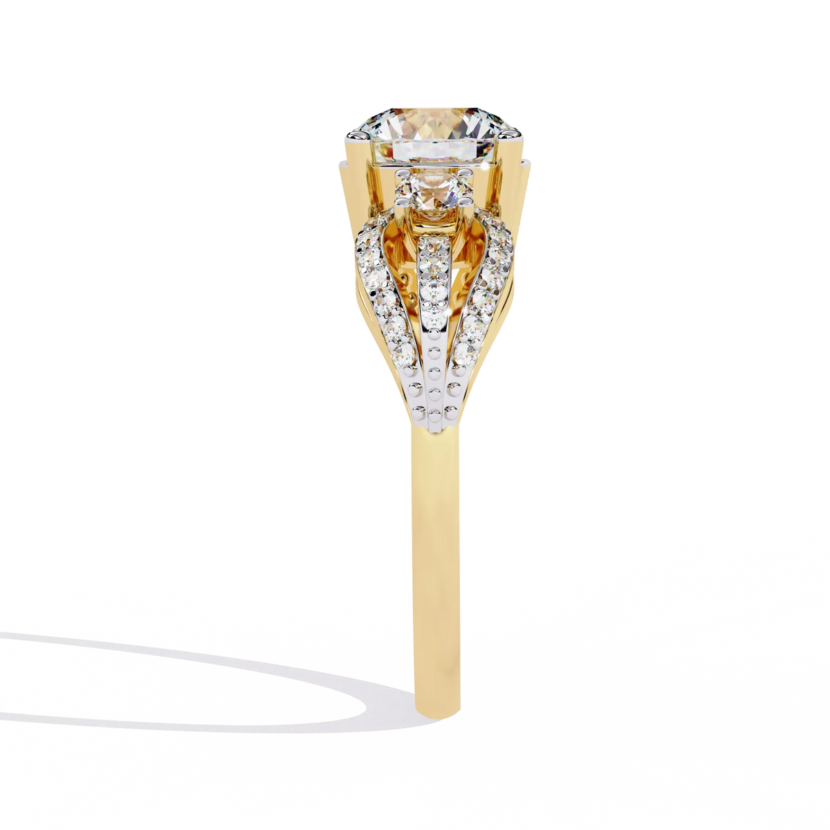 Trinity Radiance Lab Grown Diamond Ring - Ophiratbf