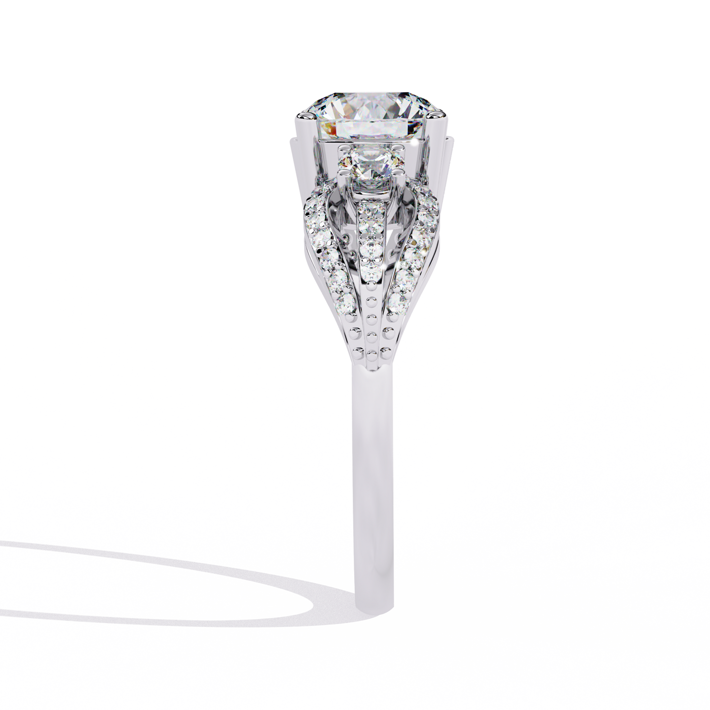 trinity radiance lab grown diamond ring