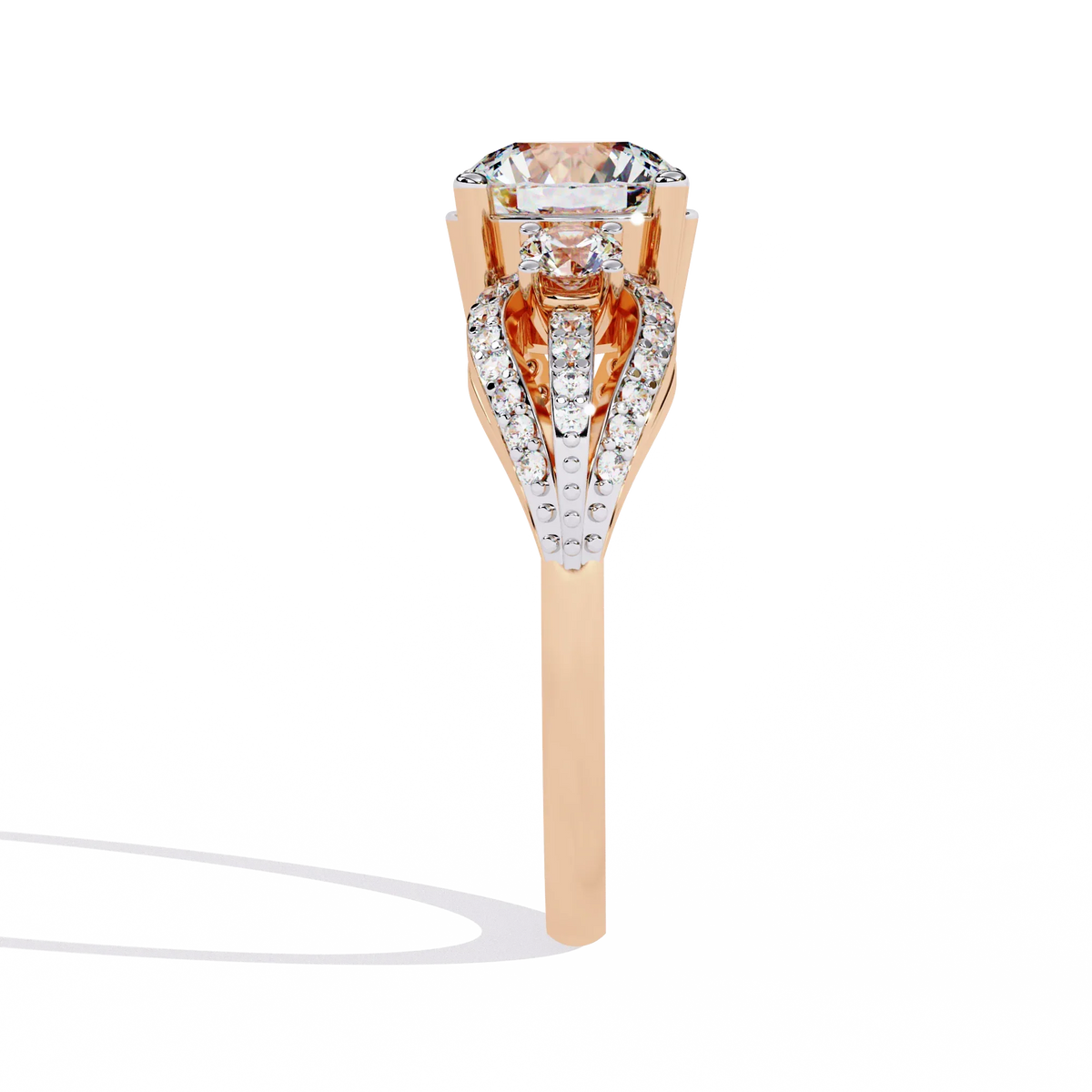 Trinity Radiance Lab Grown Diamond Ring - Ophiratbf