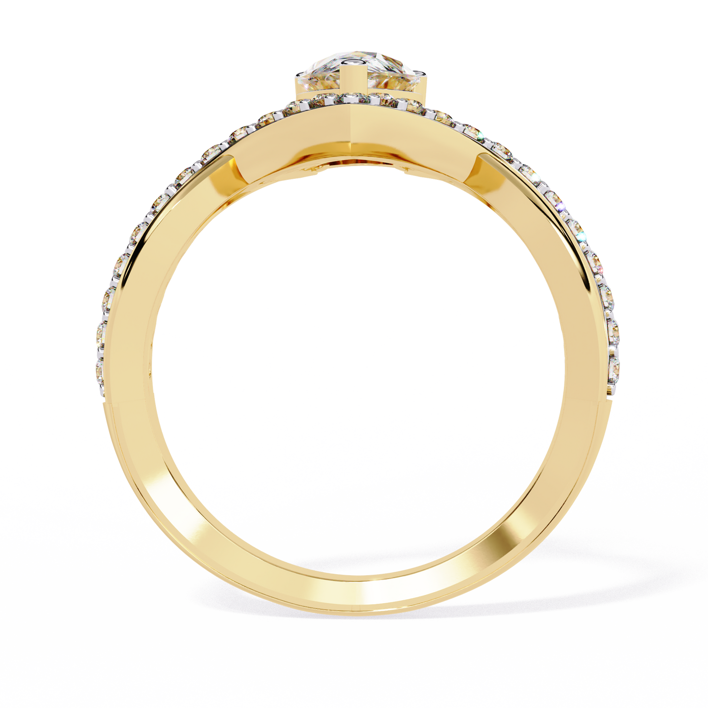 ophira celestial crest lab grown diamond ring