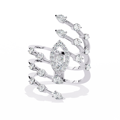 Ophira Aurora Crown Lab Grown Diamond Ring