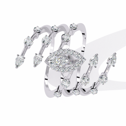 Ophira Aurora Crown Lab Grown Diamond Ring