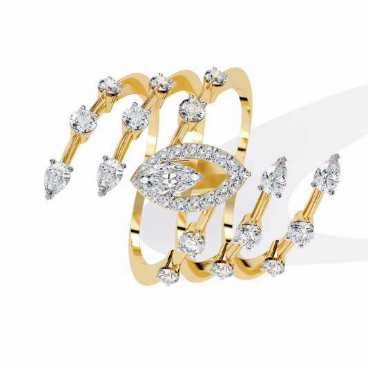 Ophira Aurora Crown Lab Grown Diamond Ring