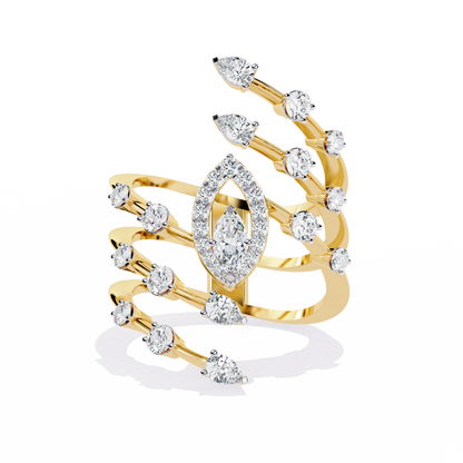 Ophira Aurora Crown Lab Grown Diamond Ring