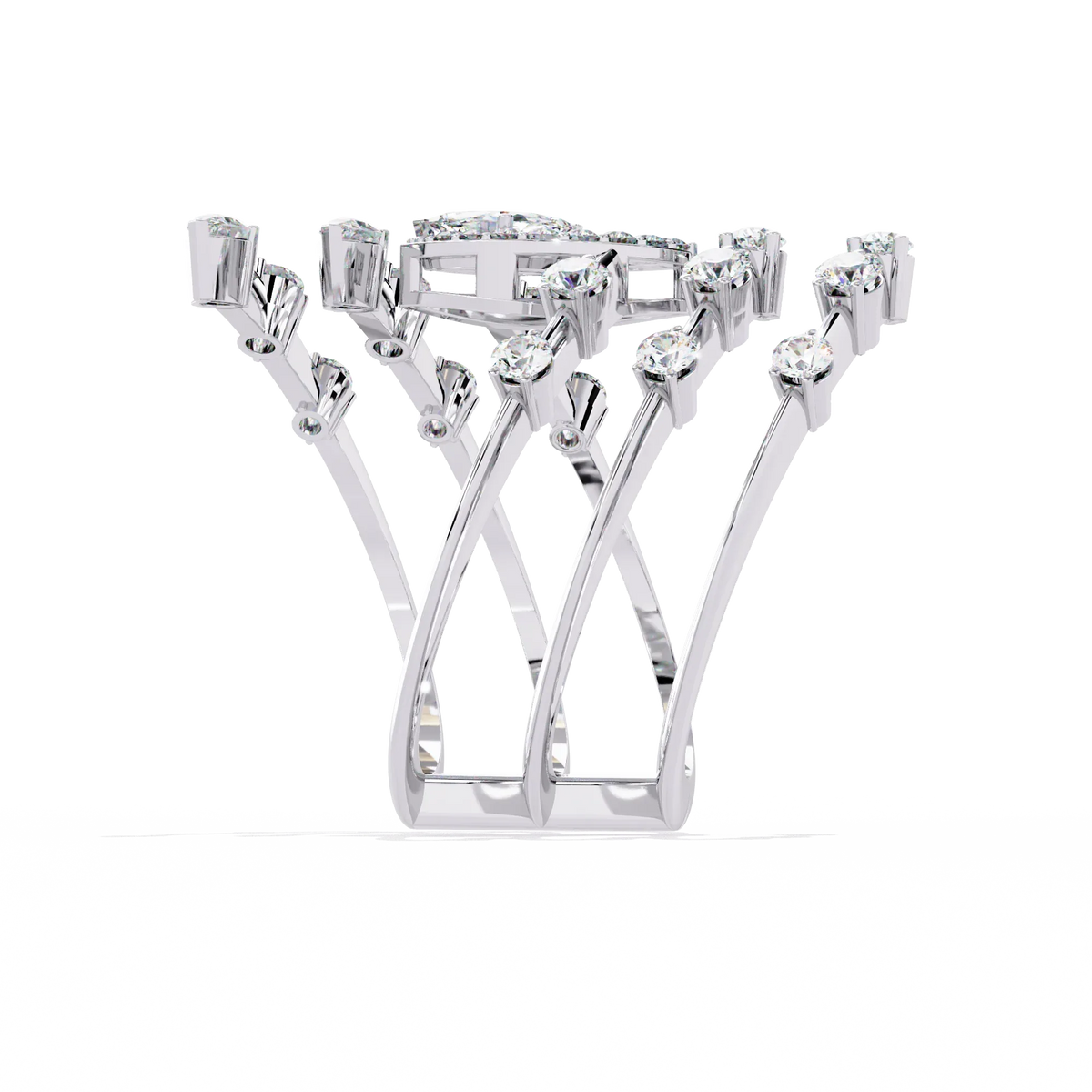 Ophira Aurora Crown Lab Grown Diamond Ring - Ophiratbf