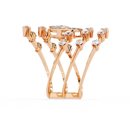 Ophira Aurora Crown Lab Grown Diamond Ring