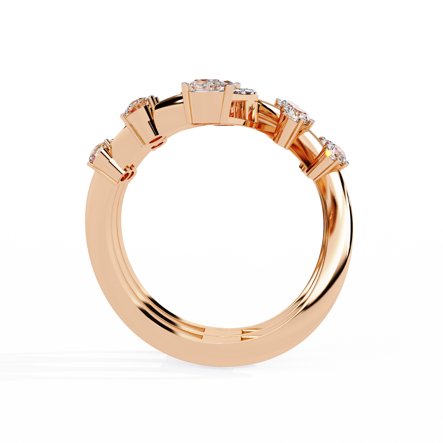 ophira aurora crown lab grown diamond ring