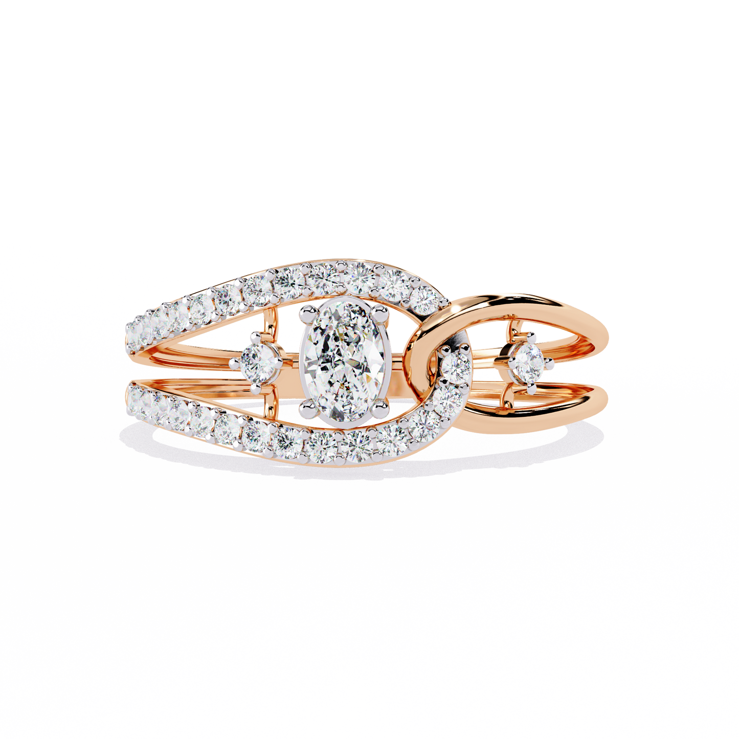 ophira harmony loop lab grown diamond ring