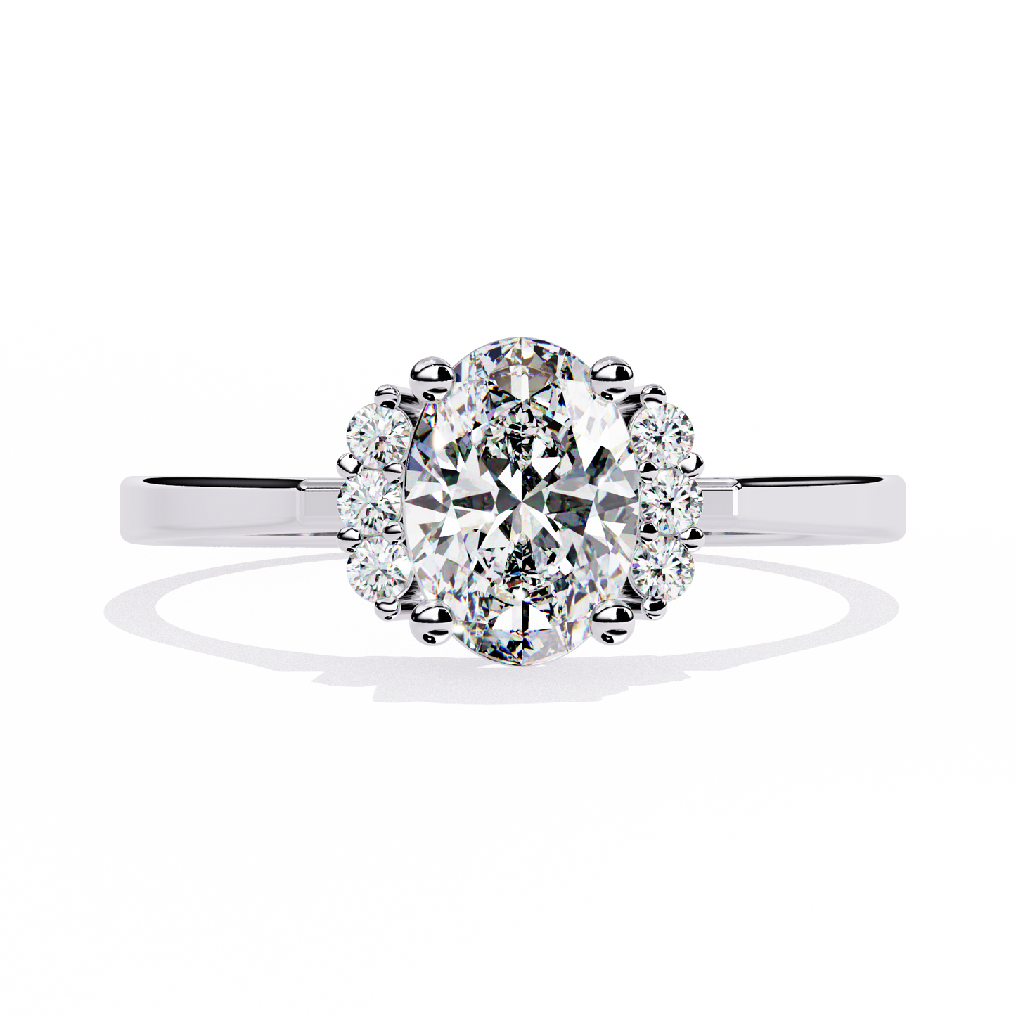 ophira aurora cluster lab grown diamond ring