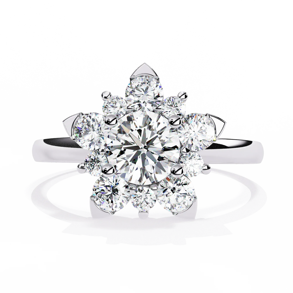 Blooming Petals Lab Grown Diamond Ring - Ophiratbf