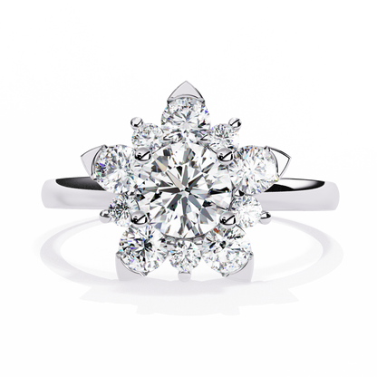 Blooming Petals Lab Grown Diamond Ring
