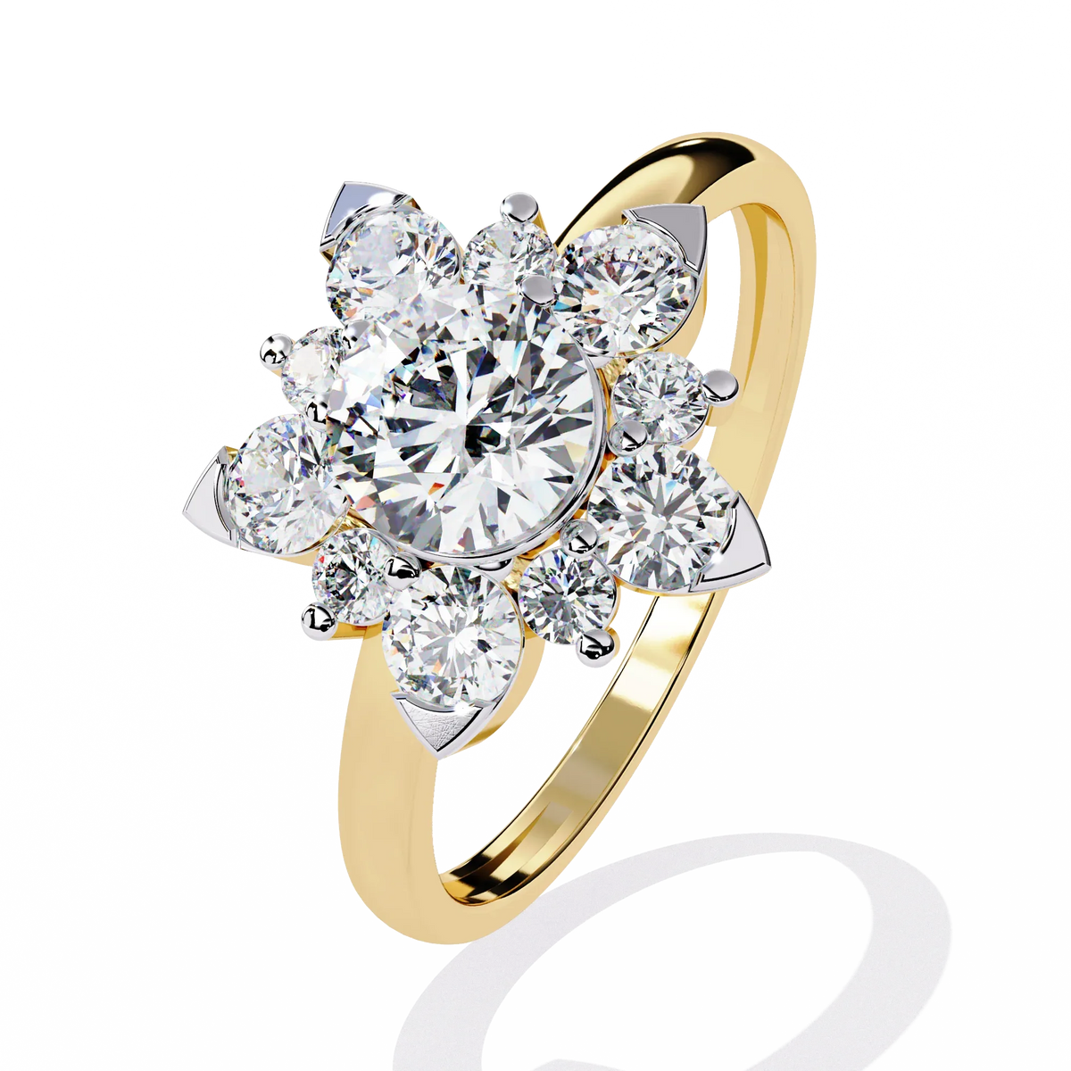 Blooming Petals Lab Grown Diamond Ring - Ophiratbf