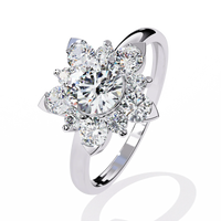 Blooming Petals Lab Grown Diamond Ring - Ophiratbf