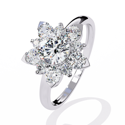 Blooming Petals Lab Grown Diamond Ring