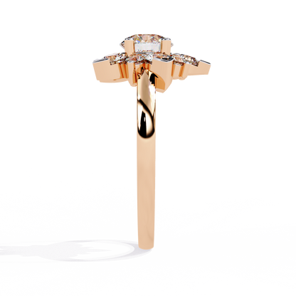 Blooming Petals Lab Grown Diamond Ring