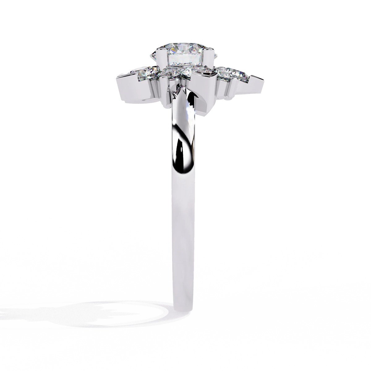 Blooming Petals Lab Grown Diamond Ring - Ophiratbf