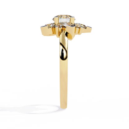 Blooming Petals Lab Grown Diamond Ring