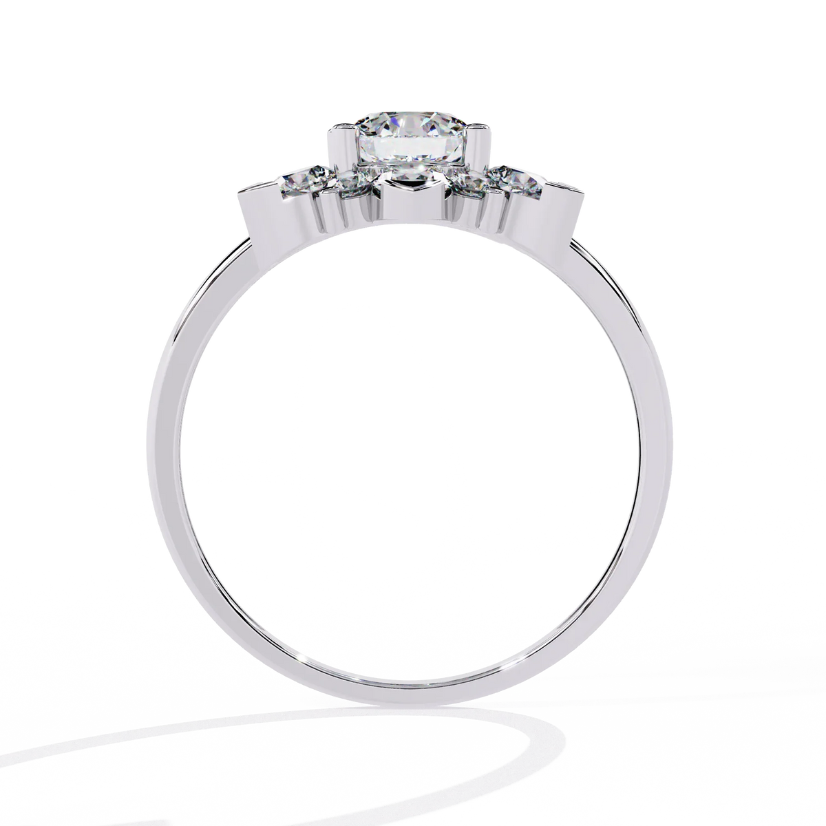 Blooming Petals Lab Grown Diamond Ring - Ophiratbf