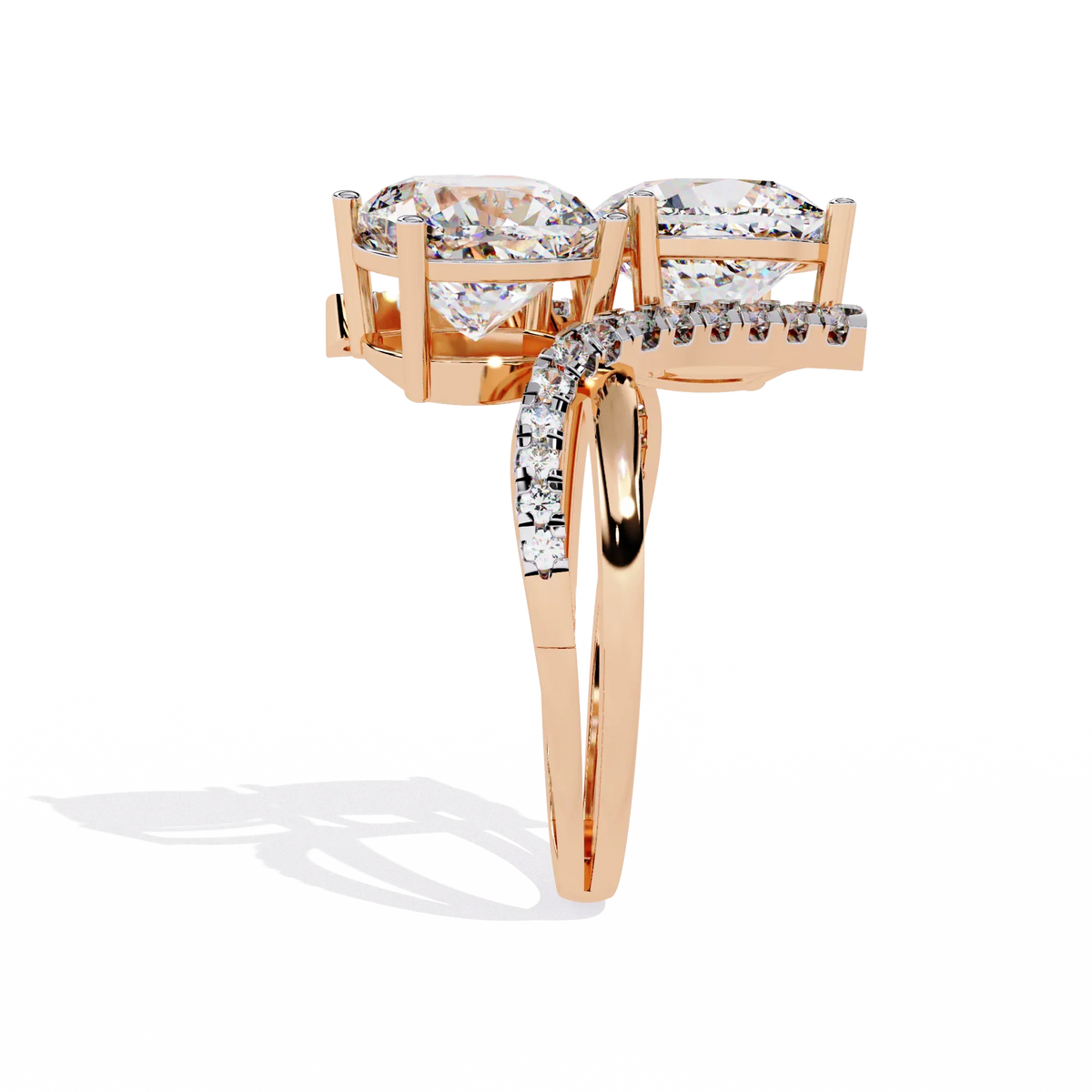 Ophira Toi et Moi Grandeur Lab Grown Diamond Ring - Ophiratbf