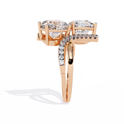 Ophira Toi et Moi Grandeur Lab Grown Diamond Ring