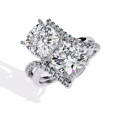 Ophira Toi et Moi Grandeur Lab Grown Diamond Ring