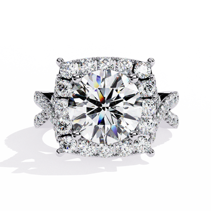 Imperial Halo Lab Grown Diamond Ring